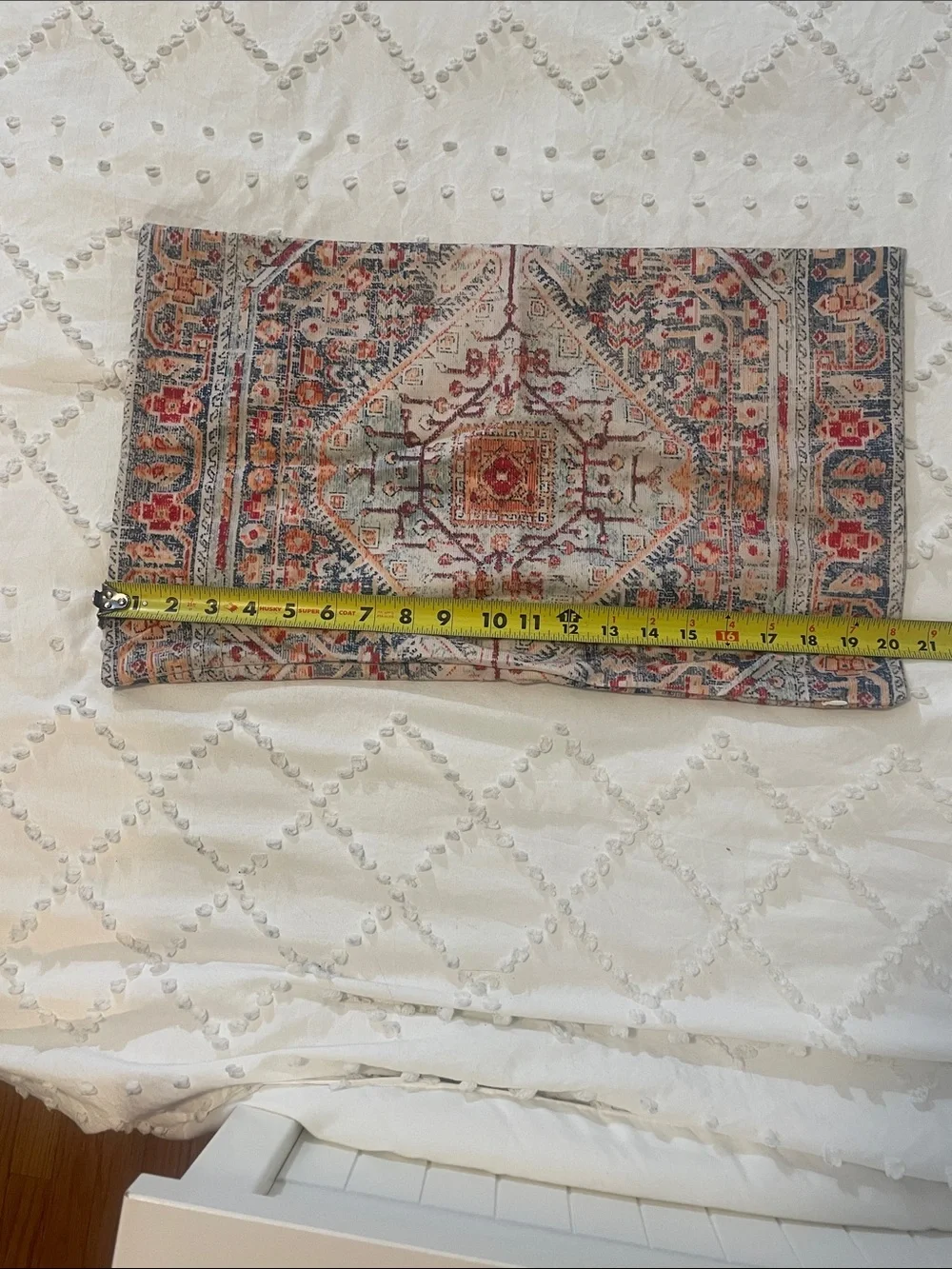 Boho Throw Pillow Covers 12x20 inch Set of 2,Boho Vintage Carpet Pattern nwot